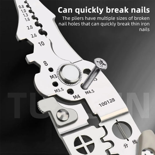 Pince à sertir multifonctionnelle, coupe-câble, dénudeur de fil électrique automatique réglable, outil manuel de Terminal de dénudage