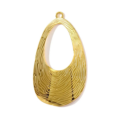 3 pièces/lot géométrique en acier inoxydable disque goutte d'eau boucle d'oreille breloques secteur fleur collier à faire soi-même pendentifs femmes étoile coeur bijoux