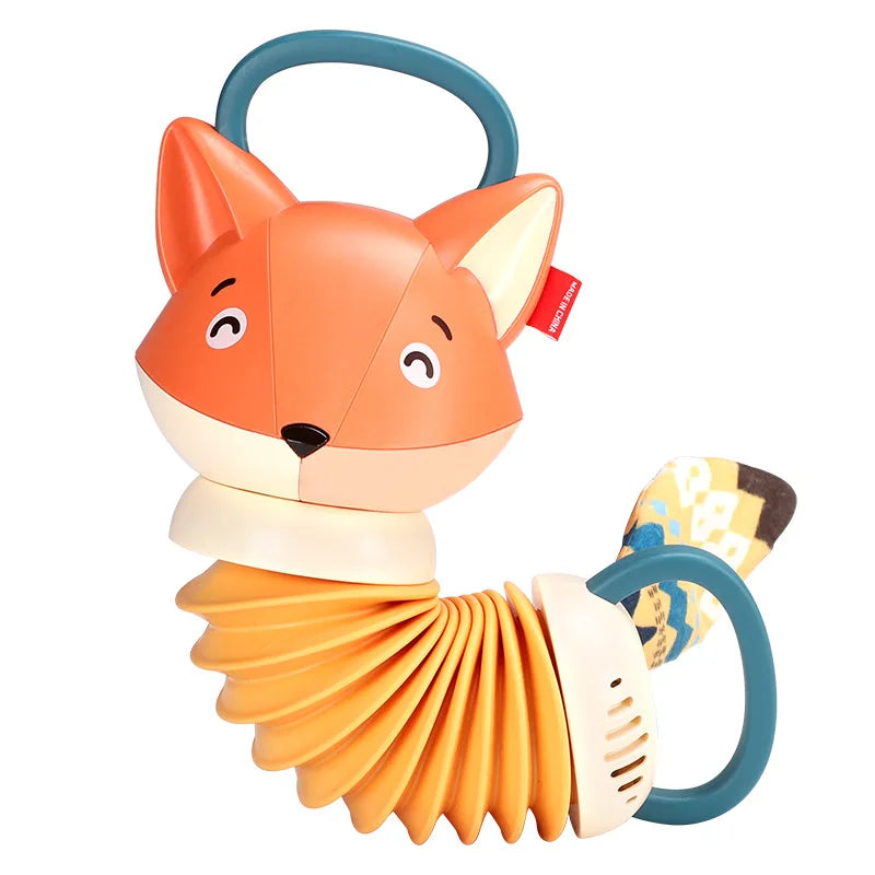 Jouets éducatifs en accordéon de renard pour bébé, Animal de dessin animé, insectes, éducation précoce, jouet d'apprentissage de la musique, cadeau pour garçon et fille