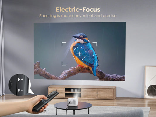 YABER L1 MINI Projector WiFi Bluetooth 1080P Projector 20000 Lumens Support 1080P Video for Android Home Outdoor Theater