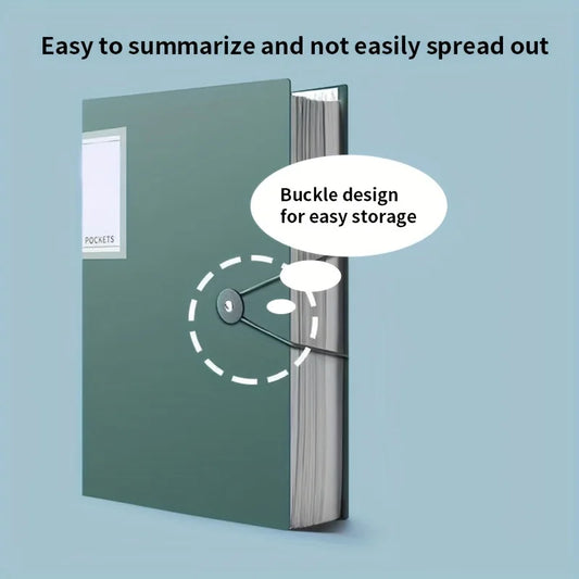 PORTE VUES A4 Durable à 60 poches, haute transparence et étanche,