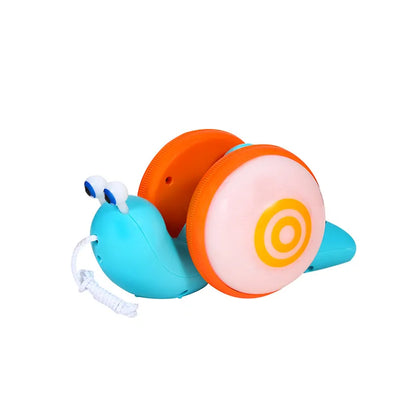 Jouet de dessin animé escargot voiture jouet pour bébé, apprendre à ramper et à tirer, avec lumière et musique, jouets d'éducation précoce pour enfants, nouvelle collection