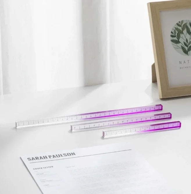 Règles droites transparentes de Style INS, 15cm 20cm 30cm,