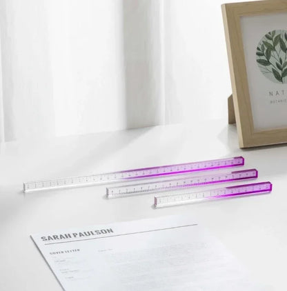 Règles droites transparentes de Style INS, 15cm 20cm 30cm,