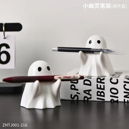 Ornement fantôme porte-stylo mignon d'halloween,