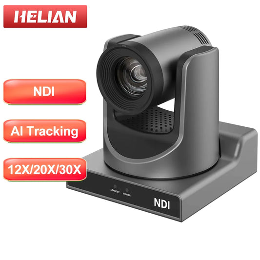 Caméra de vidéoconférence NDI POE PTZ, caméra de diffusion en direct IP, HDMI, 3G-SDI, USB, n'aime 12, 20, 30X, culte de l'église, événements éducatifs