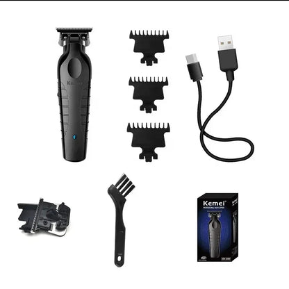 Kemei 2299 barbier zéro écart tondeuse professionnelle sans fil 0mm
