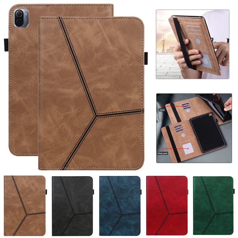 Pour Xiaomi Pad 5 6 Coque 11 pouces couverture en cuir d'affaires pour Funda Mi Pad 5 6 Pro étui pour Redmi Pad SE étui portefeuille support