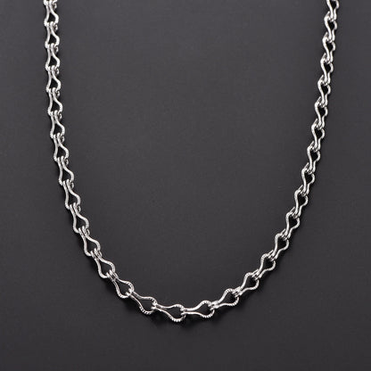 Collier en acier inoxydable pour femmes, chaîne de cou à maillons en forme de guitare, Punk, couleur argent et or, ras du cou, bijoux en métal, 4.6mm