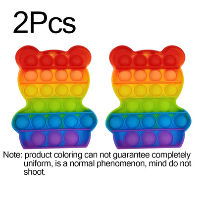 Jouets sensoriels à bulles, 2 pièces, pour autisme, besoins spéciaux, anti-Stress, décompression, jouets pour enfants