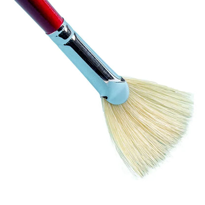 Pinceau en éventail à poils, 1 pièce/9 pièces,