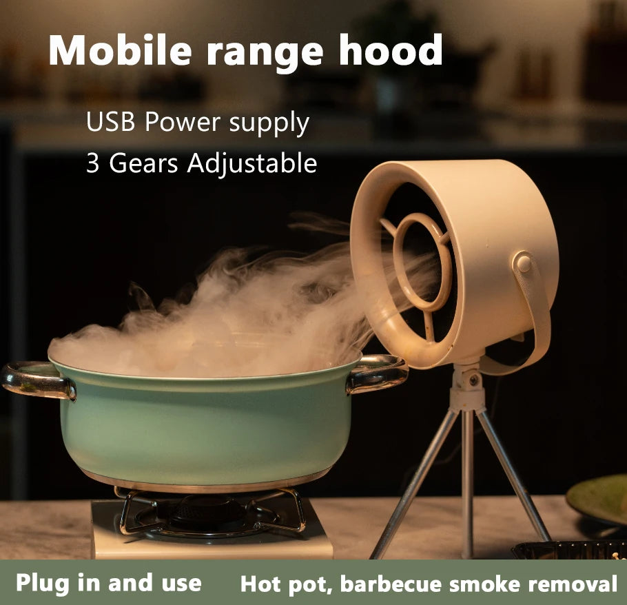 Mini hotte de bureau grande aspiration maison restaurant hot pot barbecue désodorisation purificateur de fumée portable machine d'extraction de fumée