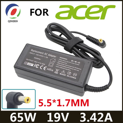 Adaptateur de chargeur d'ordinateur portable ca 19V 3.42A 65W