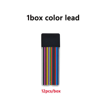 Nouveau crayon mécanique en métal multicolore,