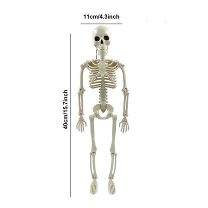 Squelette mobile d'halloween, faux os de crâne humain, décorations de fête d'halloween, Bar à domicile, maison hantée, accessoires d'horreur, jouets d'ornement