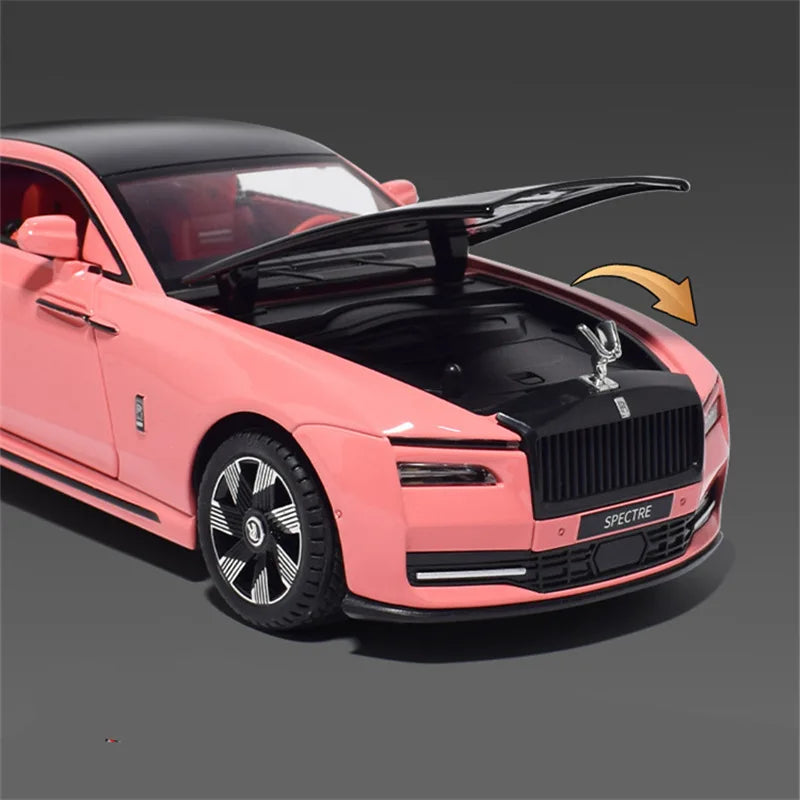 1:24 Rolls Royces Spectre alliage Luxy nouvelle énergie modèle de voiture moulé sous pression et véhicule jouet en métal charge modèle de voiture son lumière enfants cadeaux