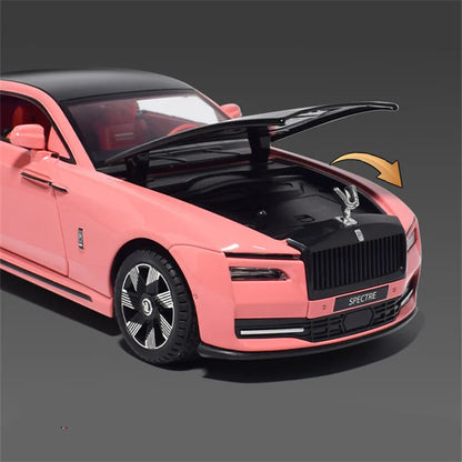 1:24 Rolls Royces Spectre alliage Luxy nouvelle énergie modèle de voiture moulé sous pression et véhicule jouet en métal charge modèle de voiture son lumière enfants cadeaux