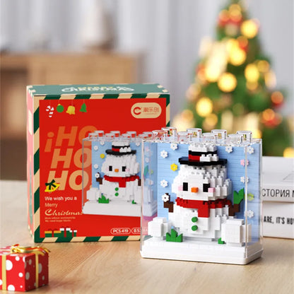 Construction du père Noël, petits jouets assemblés par pièce