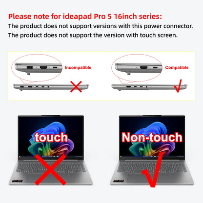 Étui rigide pour ordinateur portable Lenovo IdeaPad Slim 5 et IdeaPad Pro 5 2025, coque de protection mate de 14/16 pouces, anti-rayures