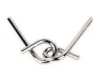 Puzzle classique en métal pour enfants, jeu de casse-tête à fil magique