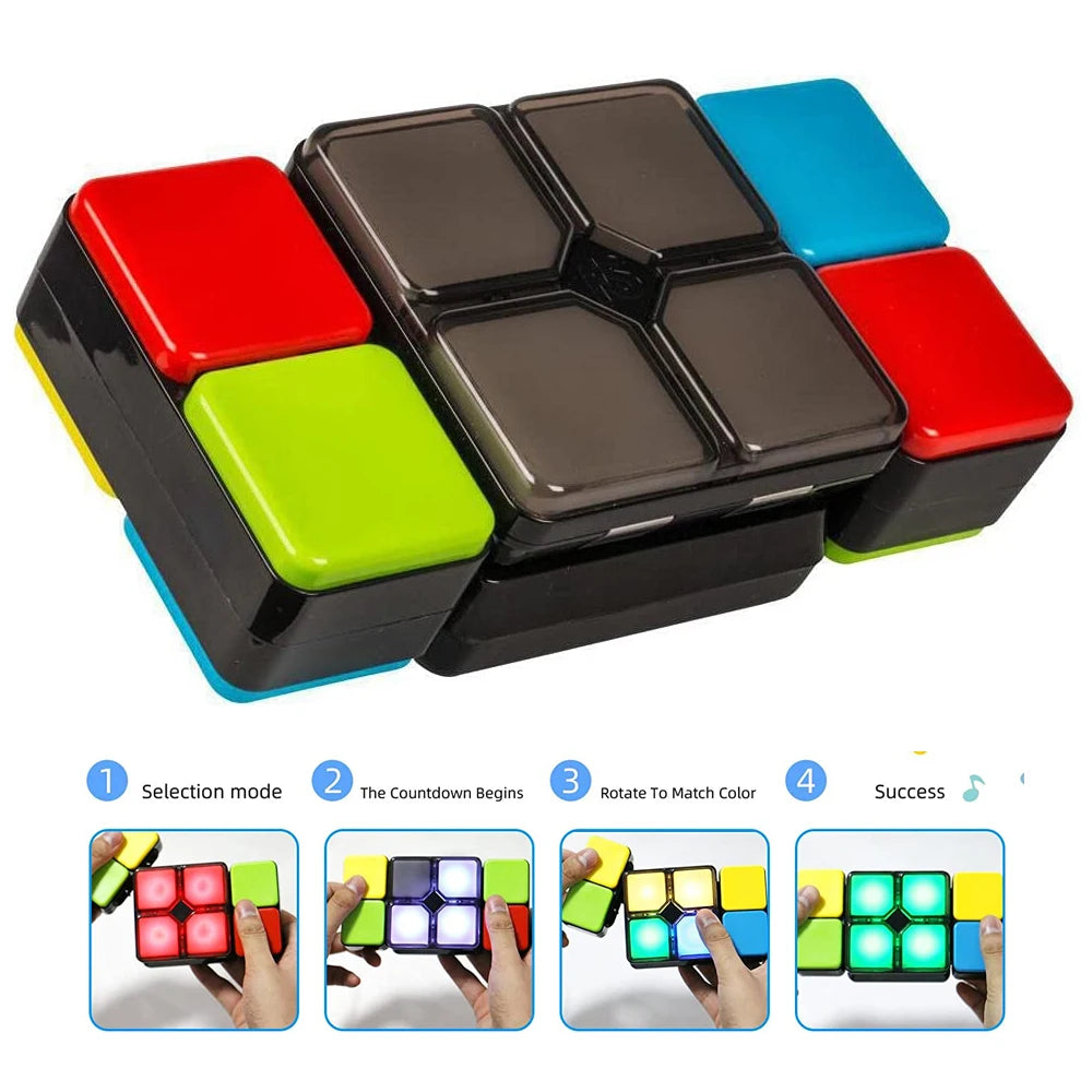 Jeu électronique portable, nouveau Point, Fidget Toys Logic Flip Slide, 4 Modes de jeu, Puzzle modifiable, Cube magique, jouet musical, 2023