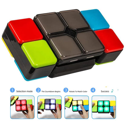 Jeu électronique portable, nouveau Point, Fidget Toys Logic Flip Slide, 4 Modes de jeu, Puzzle modifiable, Cube magique, jouet musical, 2023