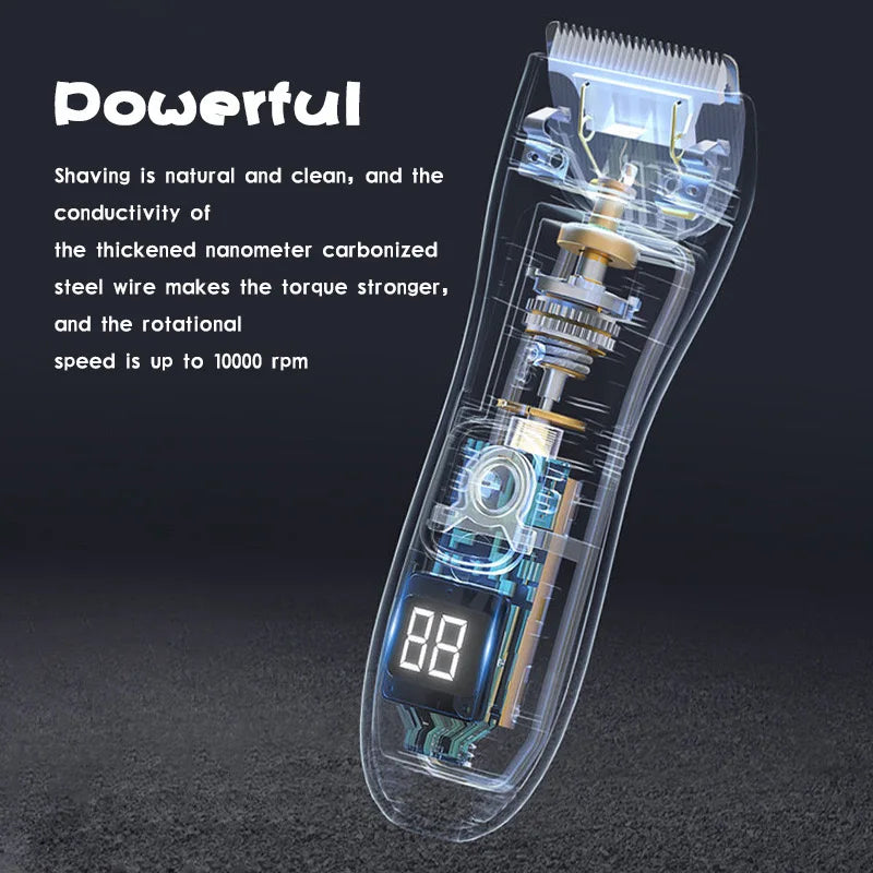 WAIKCanon-Tondeuse à cheveux électrique silencieuse pour bébé