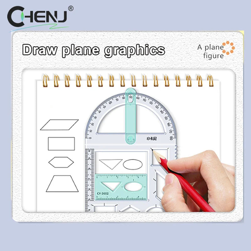 Règle géométrique multifonctionnelle