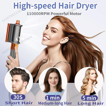 Ensemble de coiffure 6 en 1, sèche-cheveux 220V, brosse à Air chaud pour bouclage automatique, outils de coiffure à ions négatifs, meilleur cadeau pour femmes