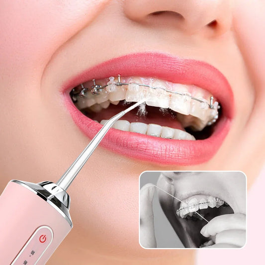 Irrigateur Buccal Rechargeable par USB, Jet Dentaire Portable