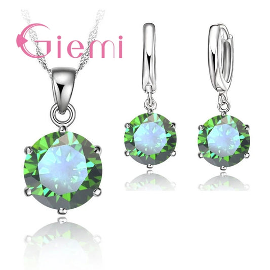 Collier en argent Sterling 925 pour femmes, le moins cher, cadeau de vacances, bijoux de mariage, pendentif en Zircon cubique à 6 griffes, fiançailles