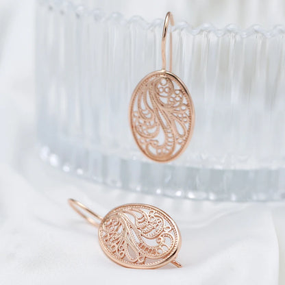 SYOUJYO  boucles d'oreilles 585 Rose doré quotidien fête mode exquis bijoux