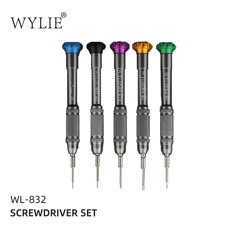 WYLIE tournevis précis réparation boulon pilote pour IPHONE Android téléphone portable horloges montres écran LCD outil de démontage