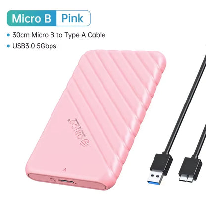 ORICO-Boîtier de disque dur SATA vers USB 2.5, adaptateur pour ordinateur portable, 5 6Gbps HDD SSD, prise en charge UASP, 3.0