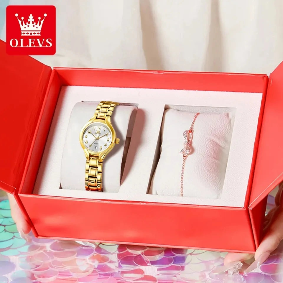 OLEVS 3650 montre à Quartz de luxe étanche montre lumineuse