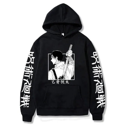 Jujutsu Kaisen Anime vêtements Satoru Gojo imprimer à capuche hommes sweat à capuche pour femme répandu Streetwear Harajuku Manga unisexe sweat