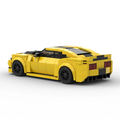 InhawBrick vitesse course Sport véhicule Racer Camaro jaune voiture bloc de construction adultes brique ensembles modèle jouets pour enfants