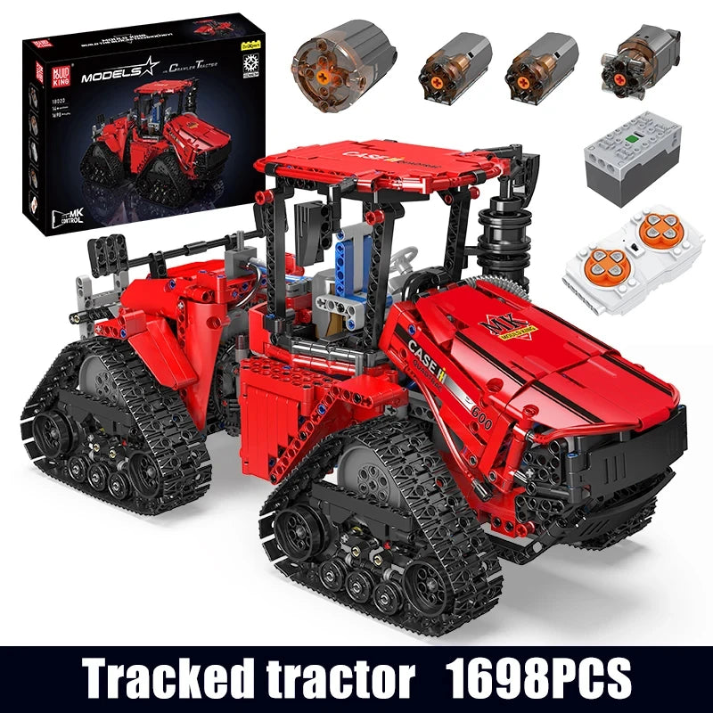 Nouveauté 1698 pièces techniques pneumatiques inoler tracteur bâtiment nuit MOC-35270 tracteur assemblage modèle briques jouets pour enfants cadeaux