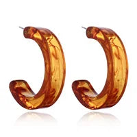 Boucles d'Oreilles promenales en Forme de Losange pour Femme, Bijou en Acrylique,