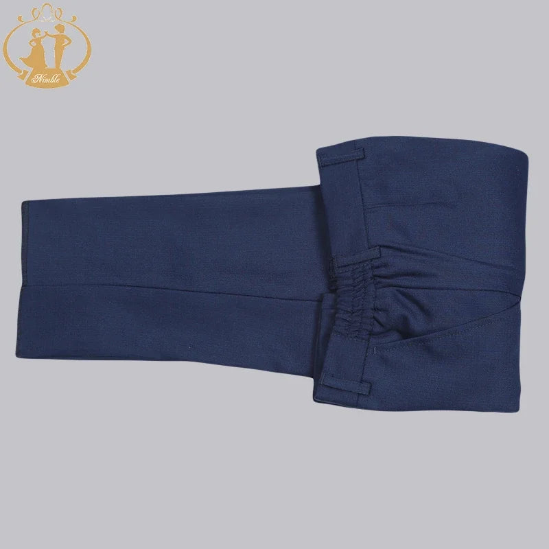 Costumes formels pour garçons, 3 pièces, pour mariage, Costume d'hôte de fête pour enfants, Blazer bleu, gilet, pantalon, vente en gros, printemps-automne