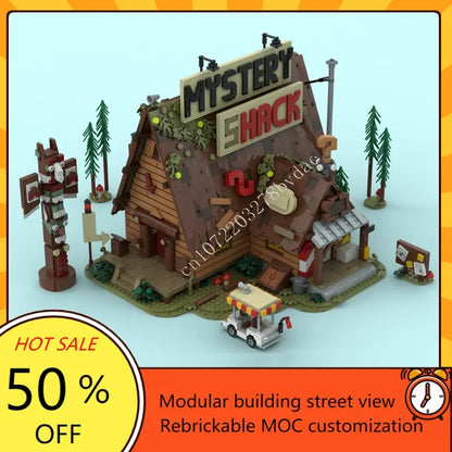 3874 pièces le crion mystère modulaire MOC créatif vue sur la rue modèle personnalisé Puzzle Architecture bricolage éducation assemblage jouets cadeaux