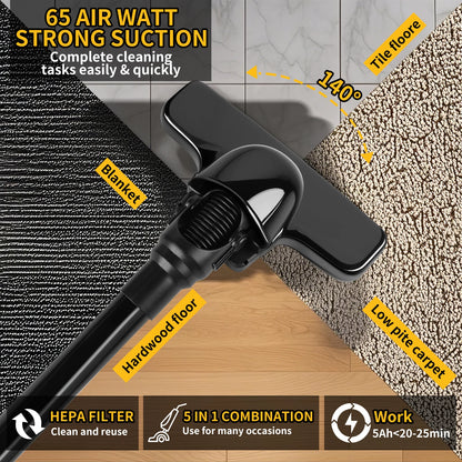 DEWALT 5 en 1 aspirateur sans fil Portable 400W aspirateur électrique à main sec pour tapis de sol voiture pour batterie DeWalt