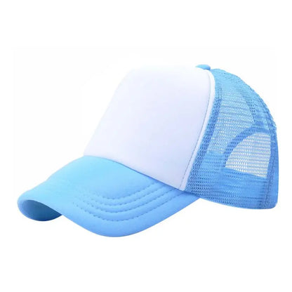 Casquettes décontractées pour enfants garçons et filles casquette de baseball enfants casquettes de soleil respirant demi-maille toutes saisons unisexe réglable chapeau de camionneur