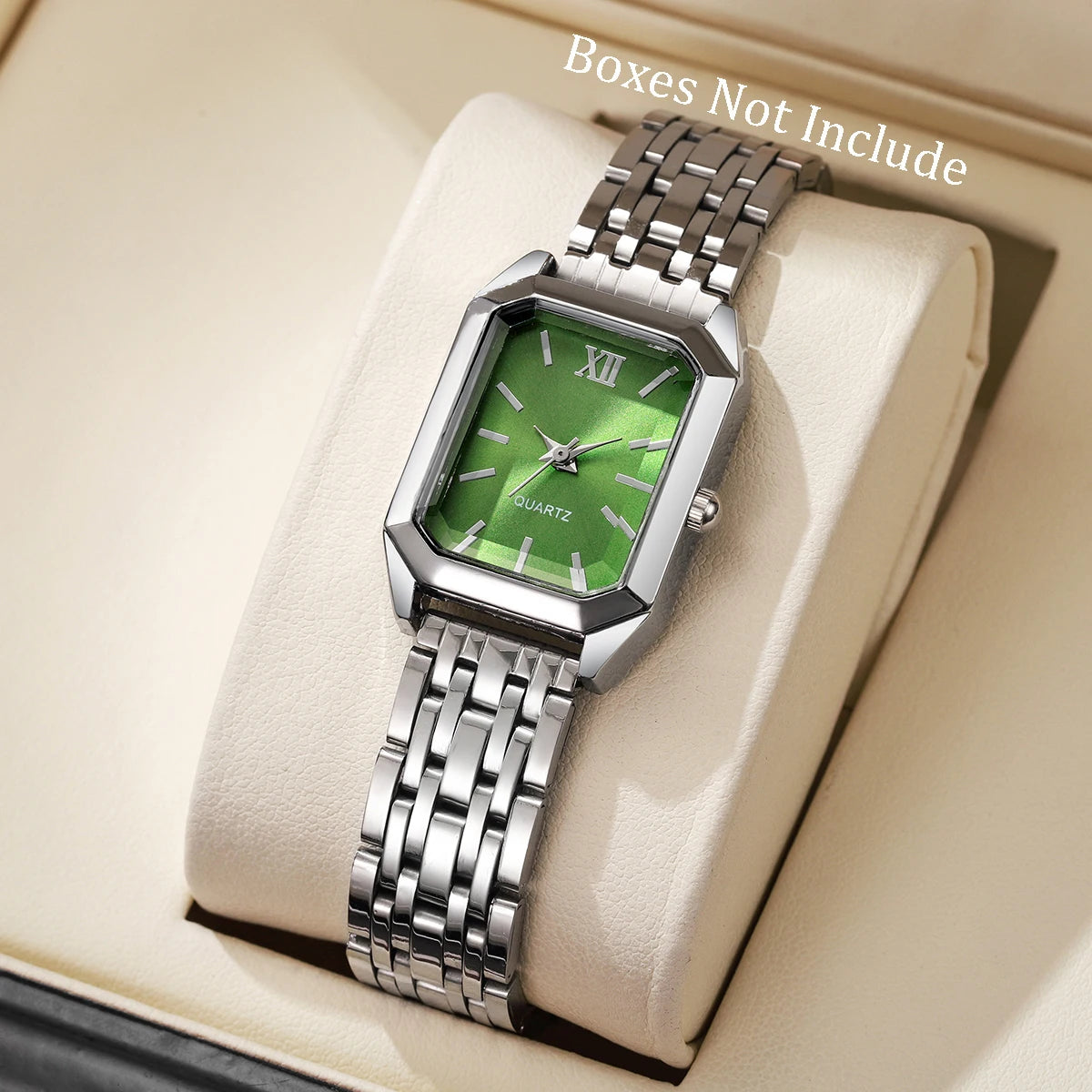 Mode Rectangle femmes montre-bracelet à Quartz décontracté  (sans boîte)