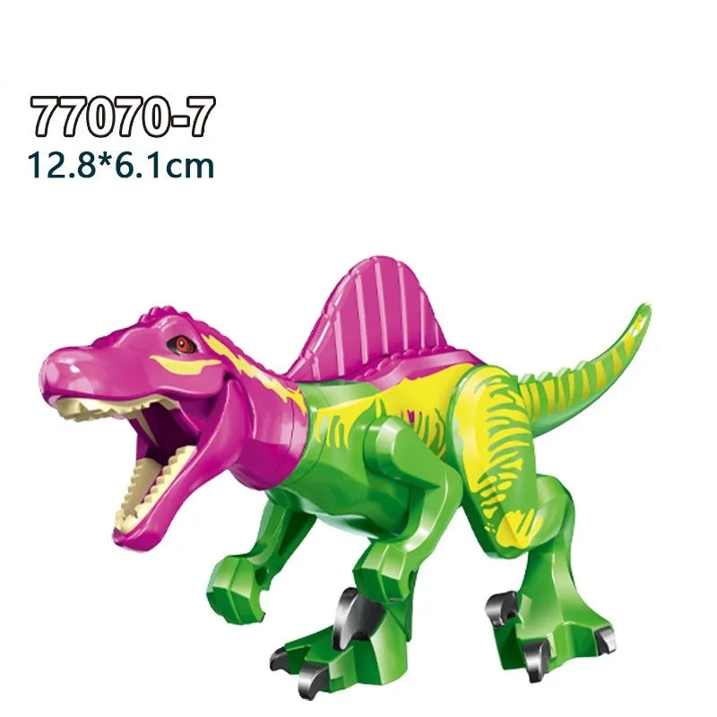 Mini bloc de construction jouet dinosaure jurassique Puzzle Animal tyrannosaure Rex ptérosaure bloc de construction jouet cadeau pour enfants