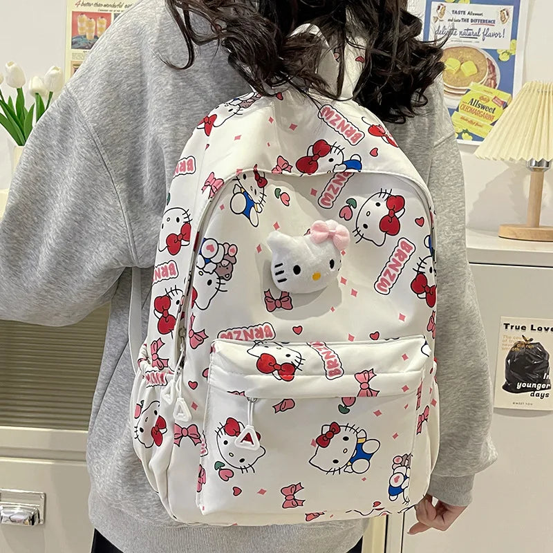 Kawaii Sanrio Hello Kitty dessin animé sac à dos