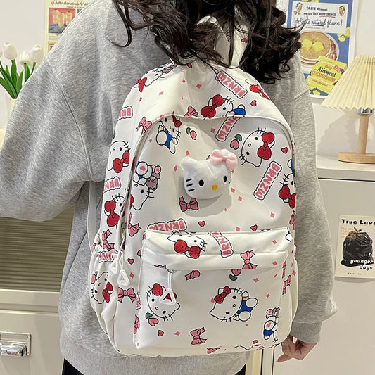 Kawaii Sanrio Hello Kitty dessin animé sac à dos