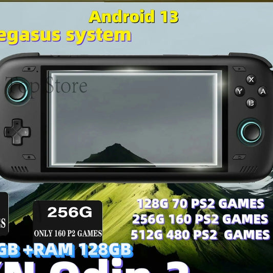 Ayn Odin 2 pro Odin 2 Console de jeu Portable 6 "écran IPS 8G + 128G Android13 512G Bluetooth Console Portable PSP ps2 IPS LCD Sc