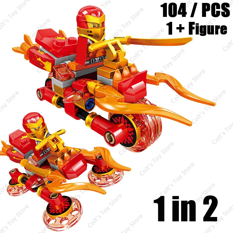 Nouveau Ninja Legacy Kai Jay Zane Lloyd moteur moto blocs de construction briques Mech Robot classique film modèle jouets pour enfants cadeaux