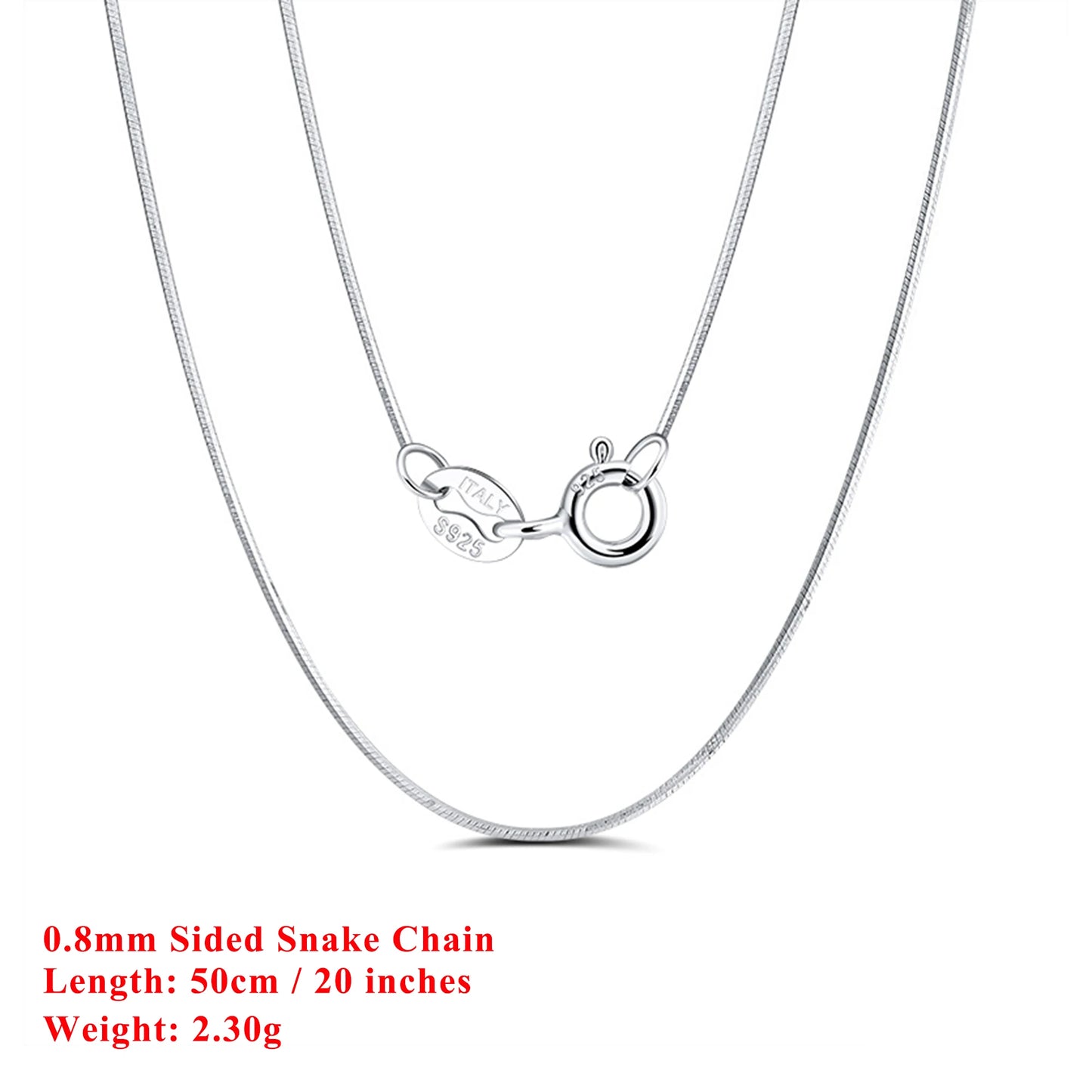 Effie Queen Chic 925 en argent Sterling chaîne de base ras du cou Simple collier bijoux exquis pour hommes et femmes tenue décontractée SC07